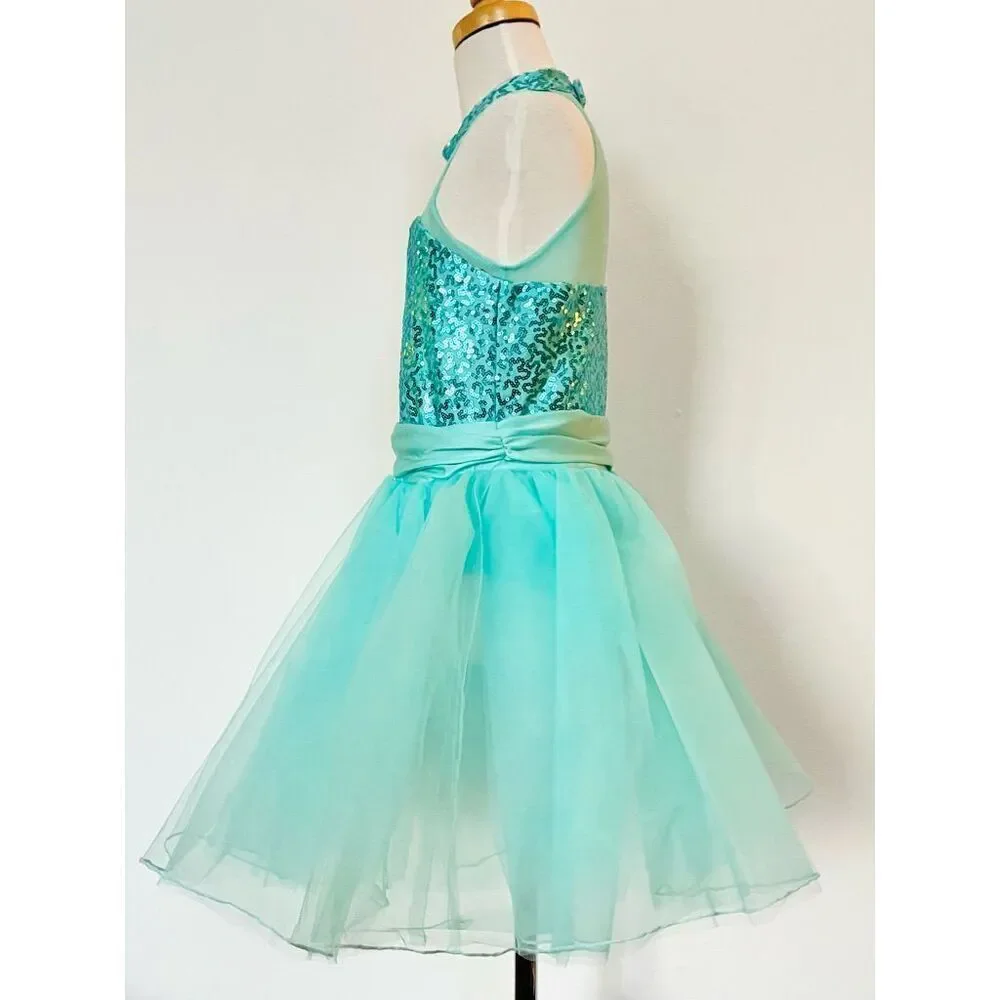 NEW iEFiEL Girls 10/12 (2XL) Dance Dress-up Tutu Costume